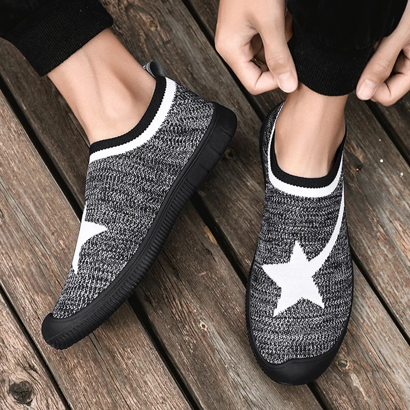 New Men Sneakers Casual Shoes Men Lovers Printing Fashion Flat  Vulcanized running Shoes