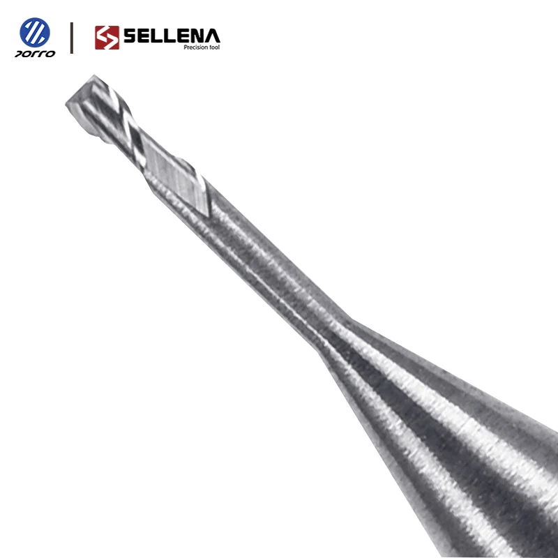 HRC50 Carbide 2 Flute Milling Machine CNC Cutting Tools Deep Groove Square End Mill Long Neck Solid Carbide Square End Mill