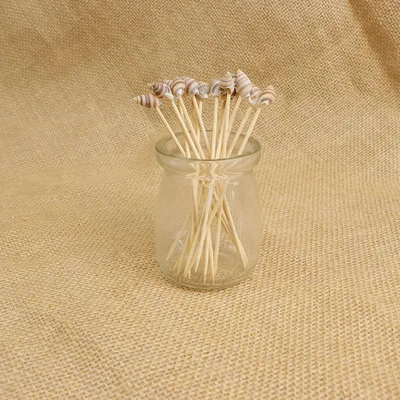 
Disposable bamboo flower stick 12cm cocktail decorative stick dessert stick 
