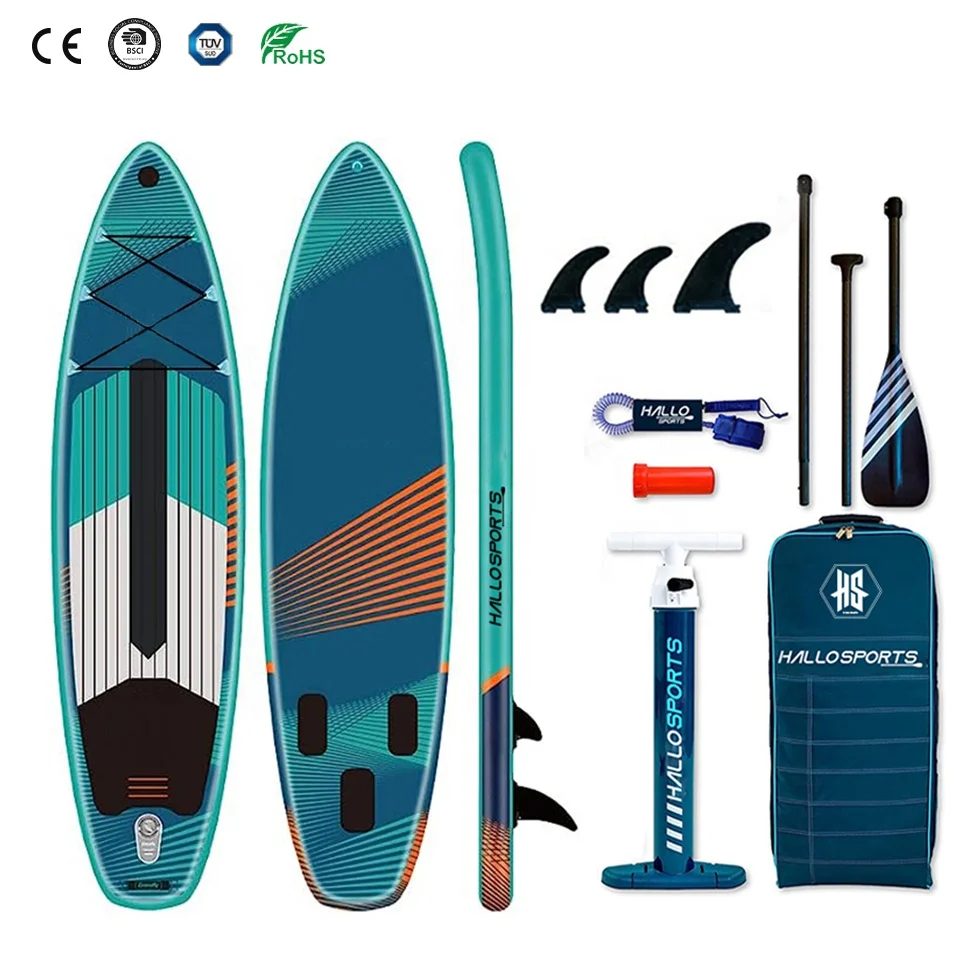 Hallosports 063 adventure super ocean inflatable stand up paddle board sup borad 12 for 250 lbs