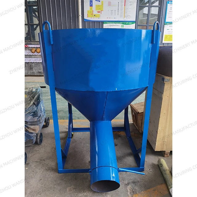 Concrete Tower Crane Hopper Thickened Oblique Nozzle Hopper Flat Site Mortar Tray Concrete Hopper