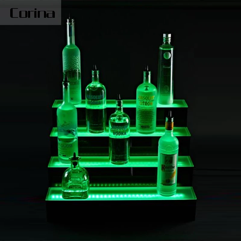 Modern nightclub furniture display shelves bar LED bar shelves