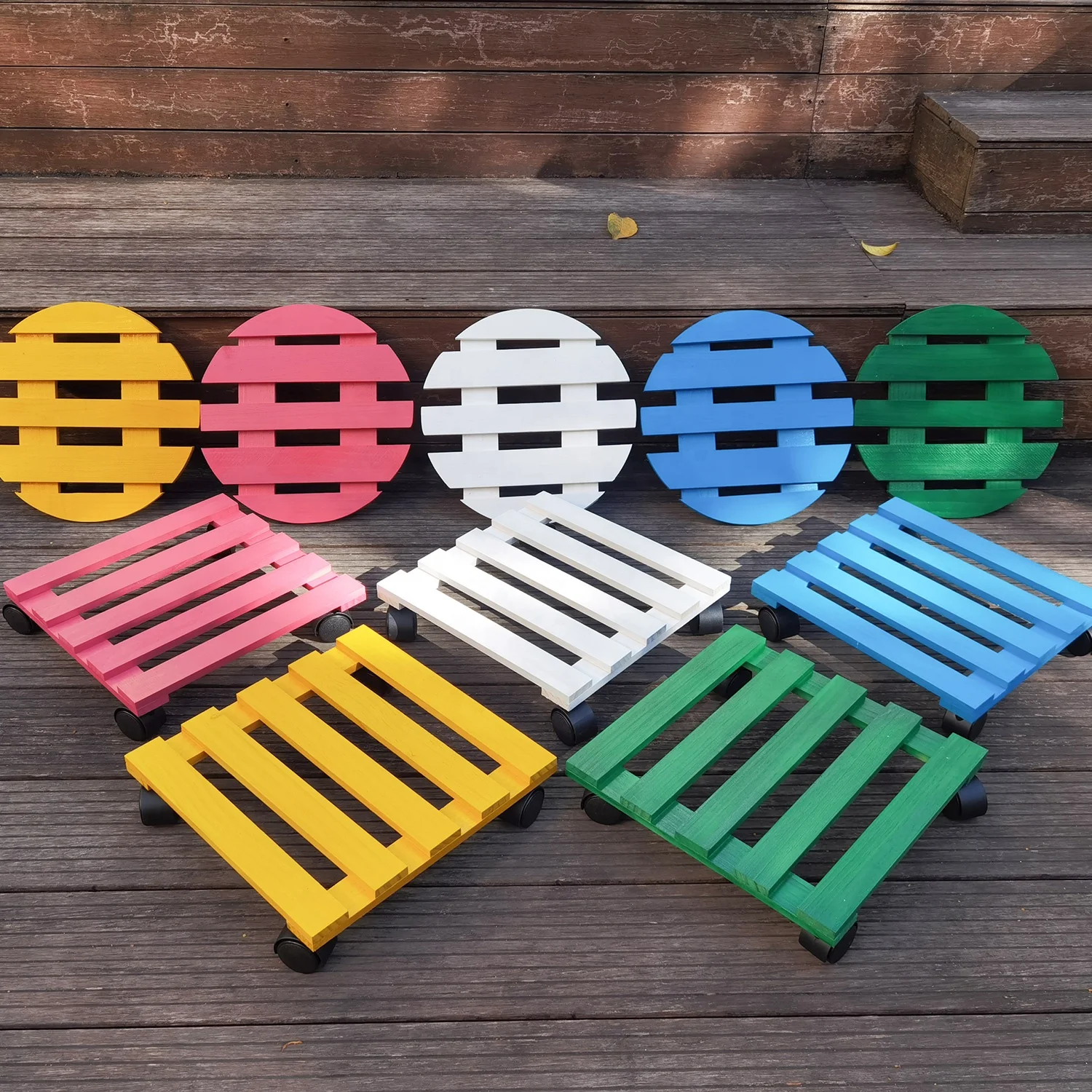 Подставка для мебели 12 дюймов деревянная подставка растений с колесами