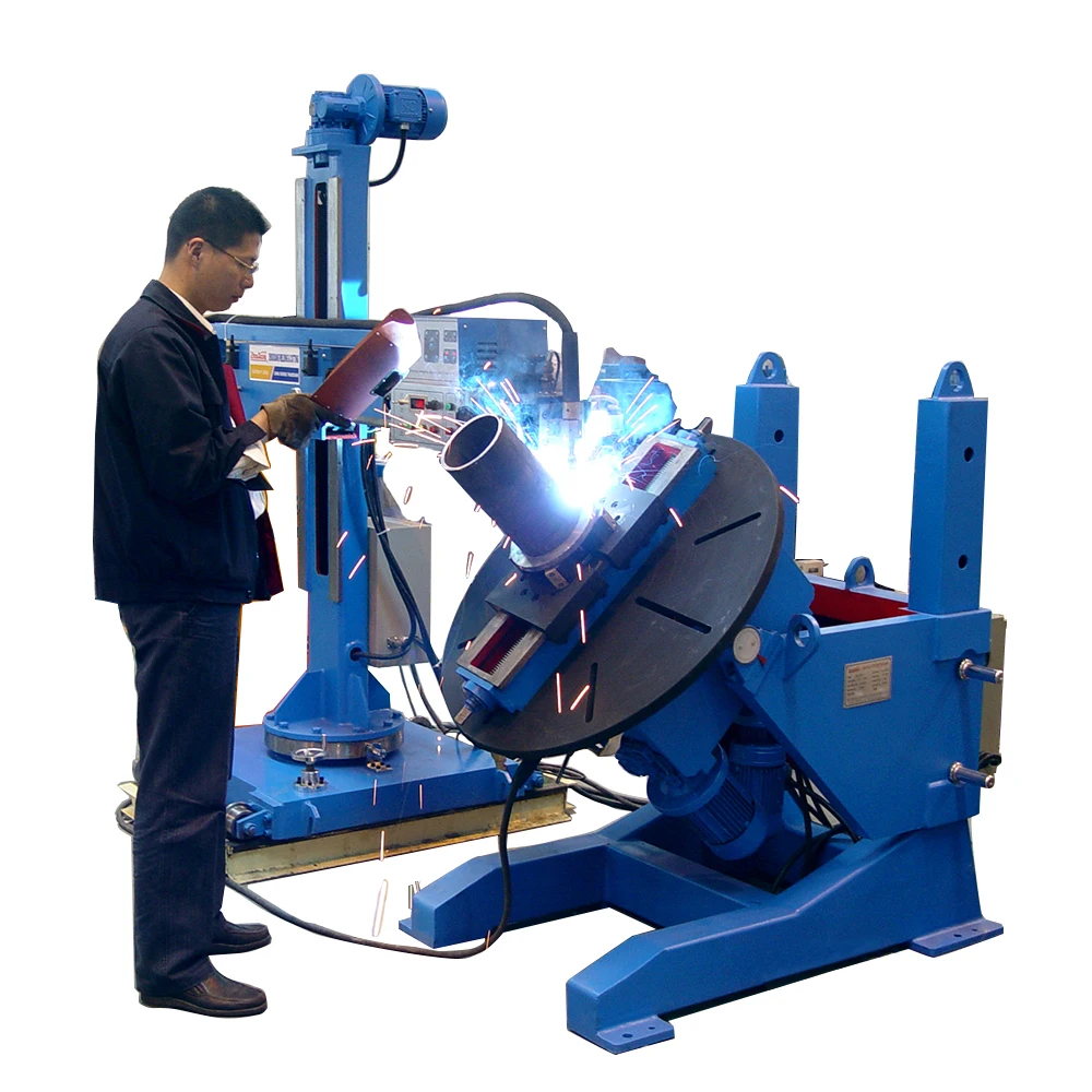 Automatic welding column boom system pipe manipulator