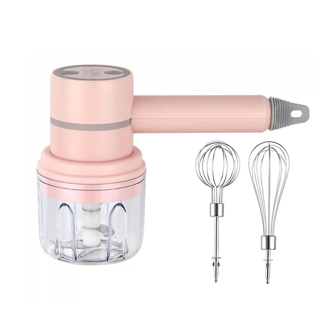 USB Rechargeable 3 Speed Portable Cordless Mixer Hand Wireless Electric Mini Food Beater Blender With Bowl