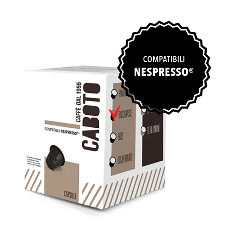 Premium Quality Italy Nespresso Compatible Boccadasse Sublimation Fill Custom Disposable Coffee Capsule