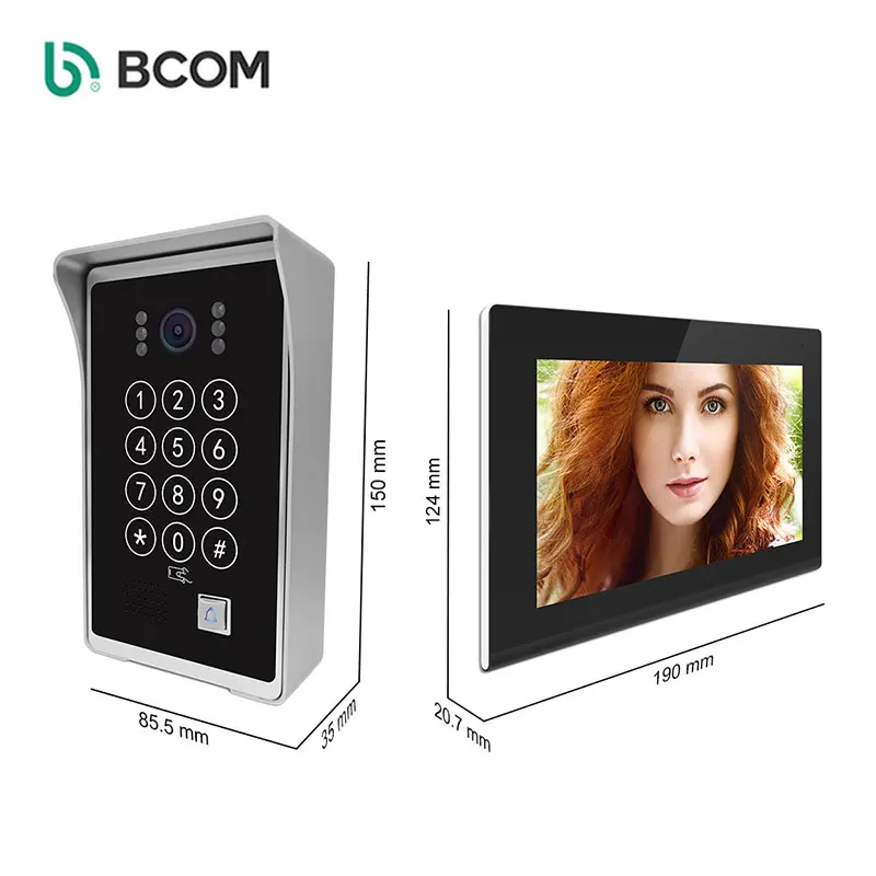 New arrived Waterproof wifi doorphone with monitor Motion Detection video doorphone system With Night Vision