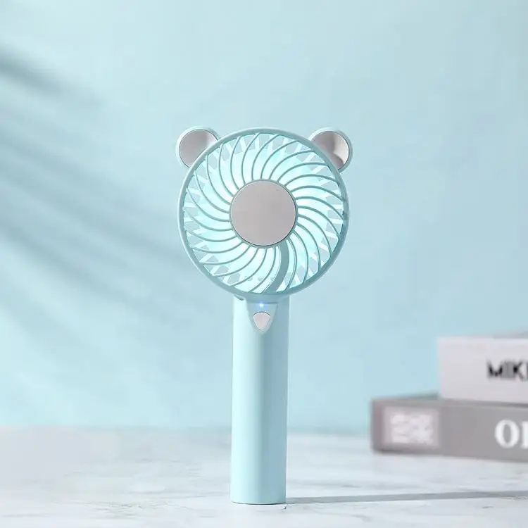 2024 Fashionable Plastic Fan Small Size Portable Fan Lightweight Rechargeable Mini Fan
