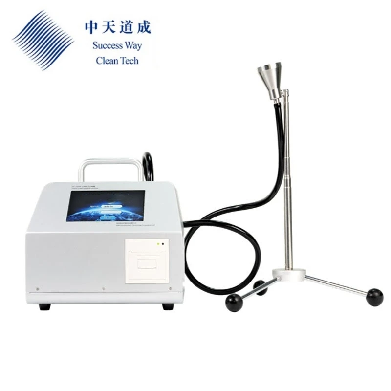 2.83 28.3 50 100 Liter Inflow Air Particle Counter Portable Dust Laser Optical Air Particle Counter 100 Liter For Clean Rooms