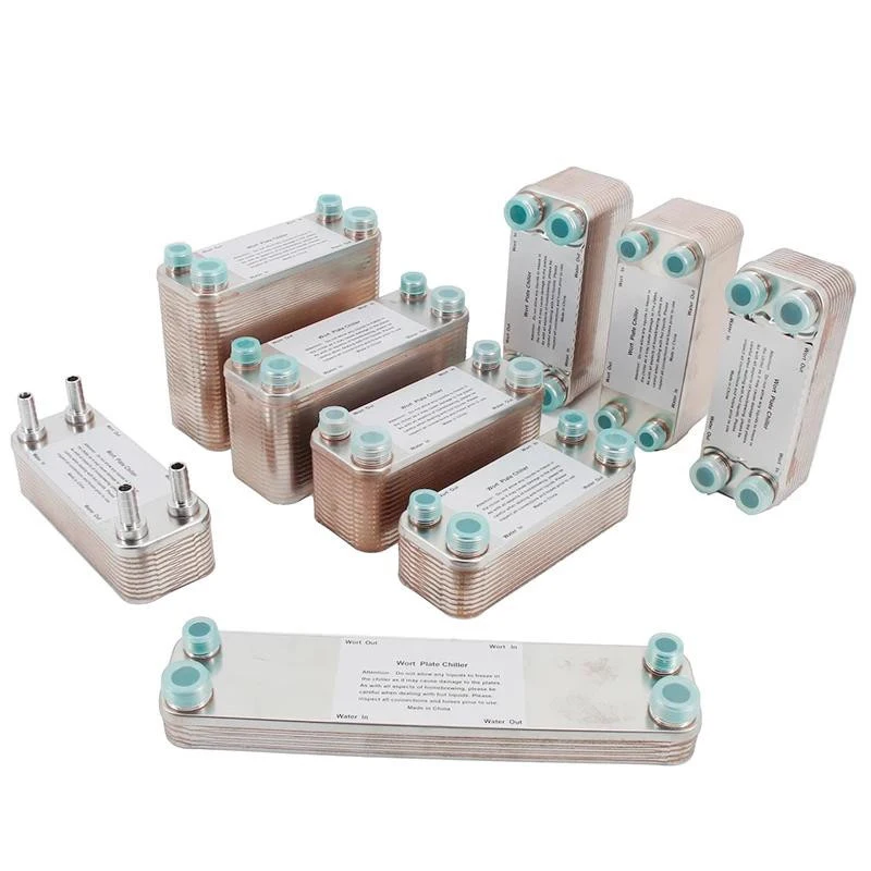 Factory price 304 stainless steel plate heat exchanger for refrigeration beer wort chiller