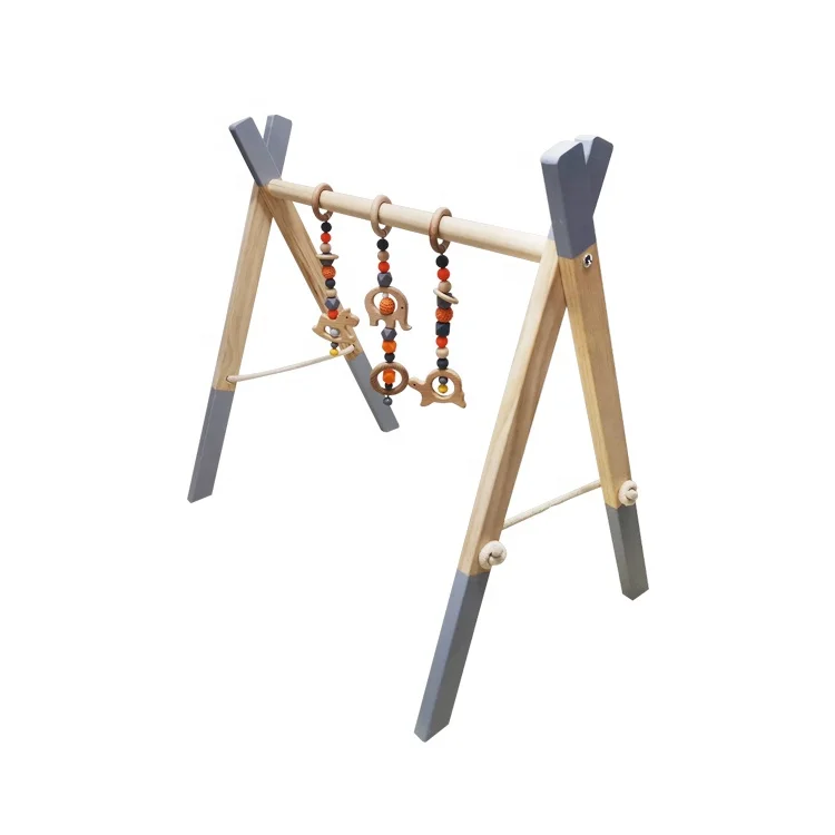 Nordic Baby Room Decor Play Gym Toy Wooden Nursery Sensory Toy Gift Infant Room Clothes Rack Accessories Photography Props