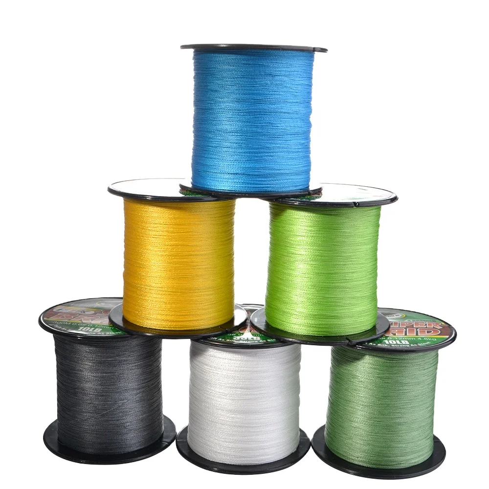 FTK Readyship Fast Customized 300M 4 Strands Cheap Fishing Line With Roll PE Fishing Multifiliament 4X Braided Fishing Line
