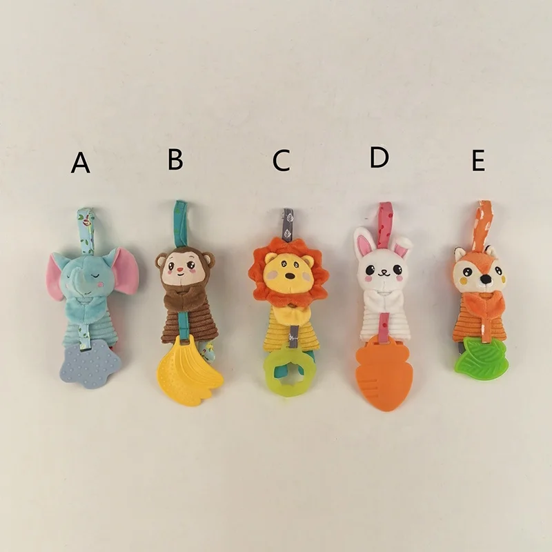 Детская плюшевая погремушка