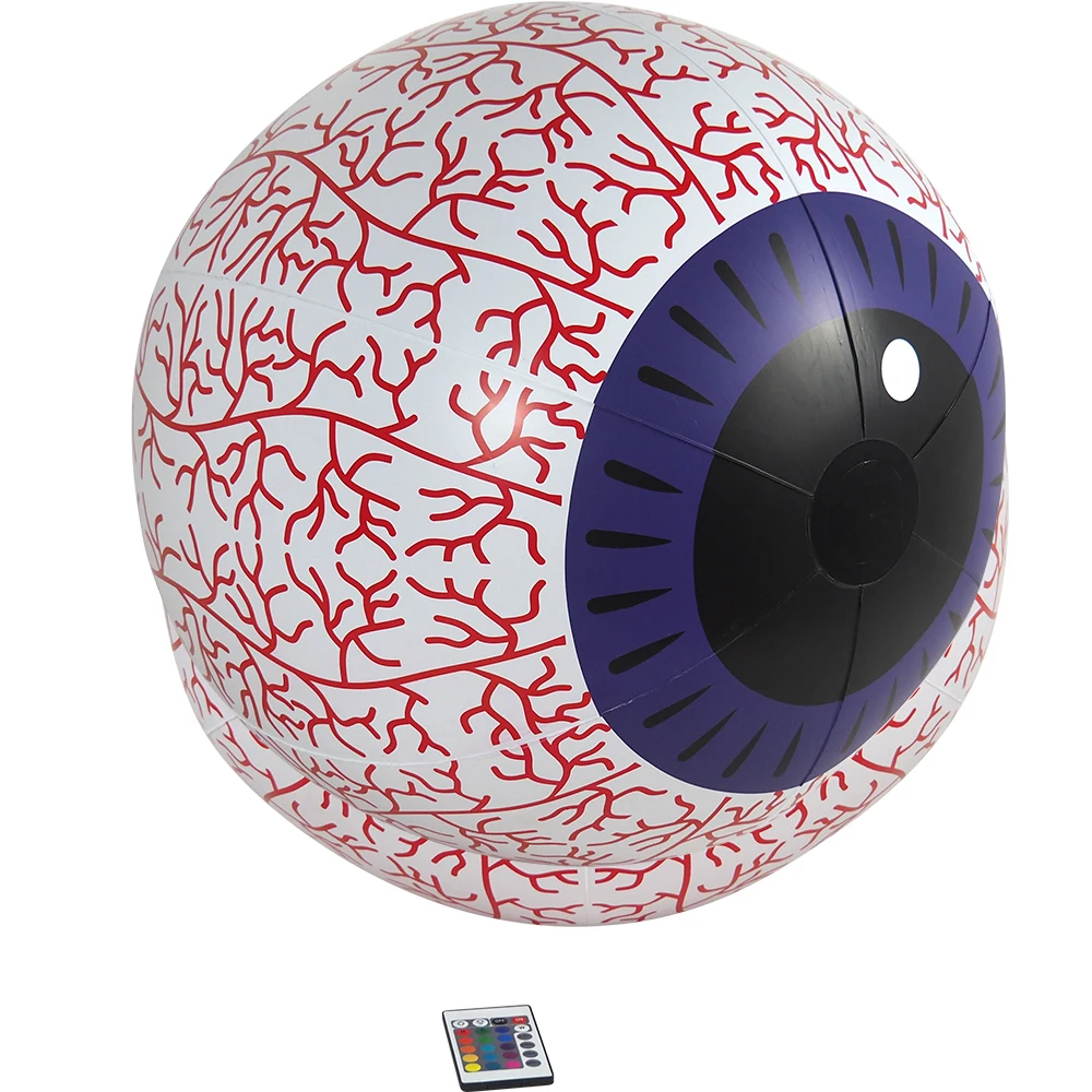Wonderful Halloween Yard Decor LED Lights Built-in Inflatable Horror Eyeballs for Holiday Party Yard Gardens