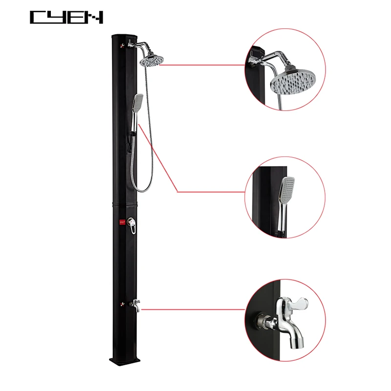 CYEN 2023 CE Certificate 40 l solar Garden shower Pool shower Outdoor Courtyard shower