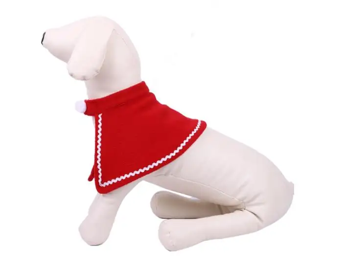 Wholesale Christmas pet clothes cape hat scarf set dog