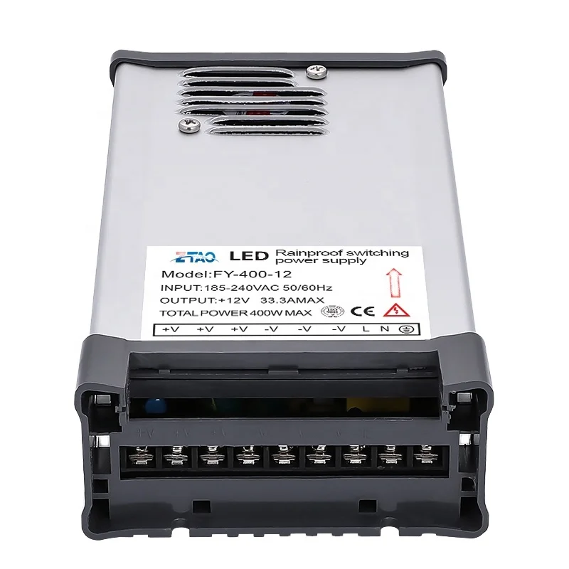 IP 55 Rainproof Power Supply FY-400-24  400w Smps Ac to Dc12v 24v 400w Outdoor power adapters Led strip light Power Supply