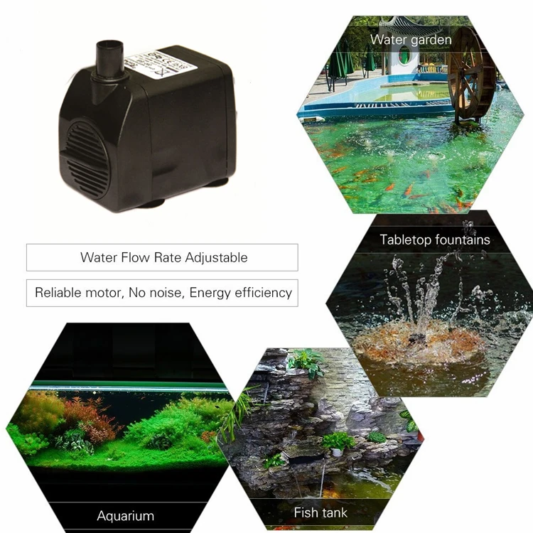 GS Certificate High Pressure 5000L/H  1300GPH submersible water pump for garden fountain water-5000A