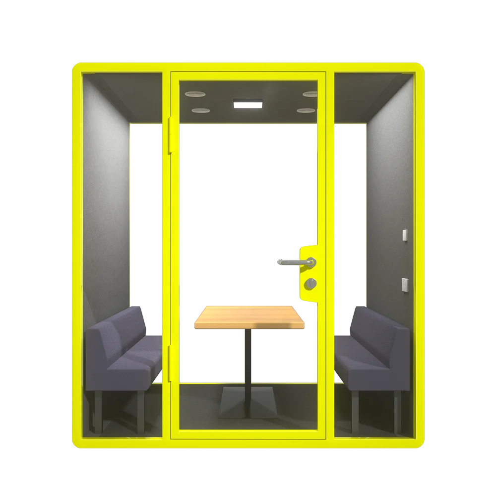 Originally manufacturer of office meeting booth for 4 seater office room