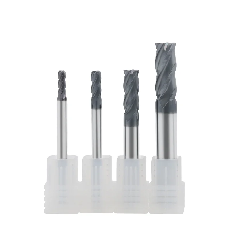 Rough machining square CNC milling cutter tool end mill tungsten steel solid carbide end mill HRC 60