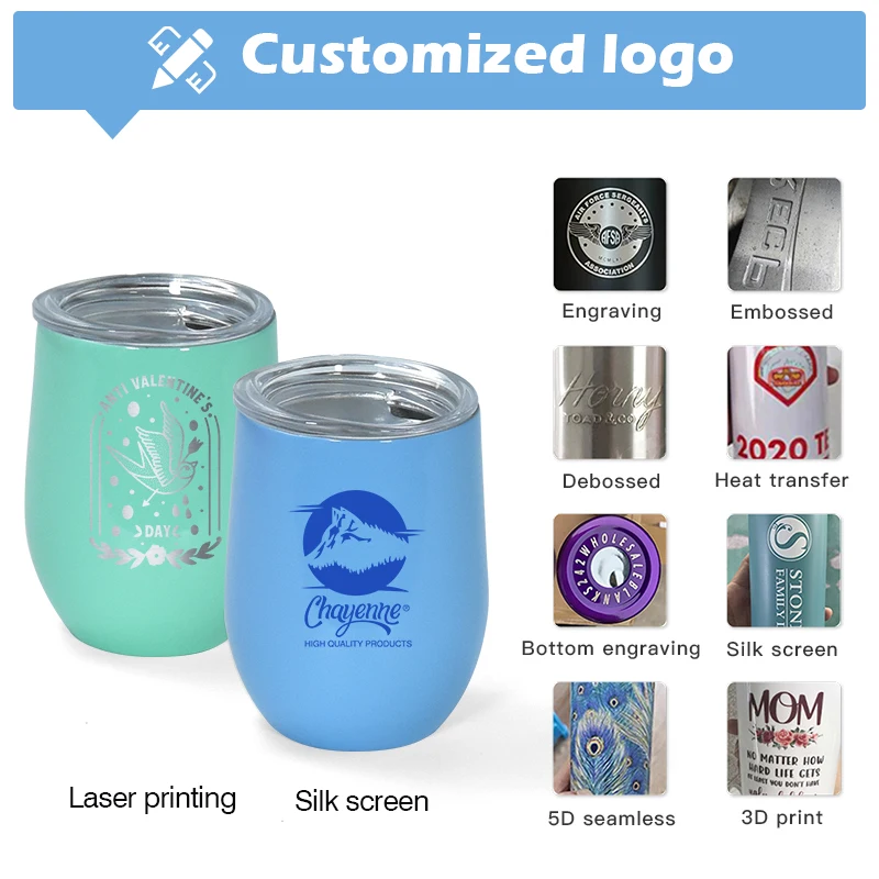 New shot glasses 3oz egg shape sublimation wine tumbler double wall insulated mini cup with plastic lid mix 12colors