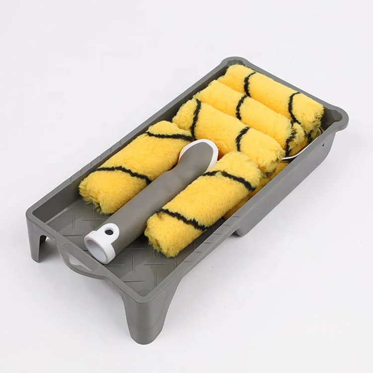 4-Inch Mini Acrylic Paint Roller Kit DIY Grade Rubber and Plastic Customizable for OEM and ODM Support