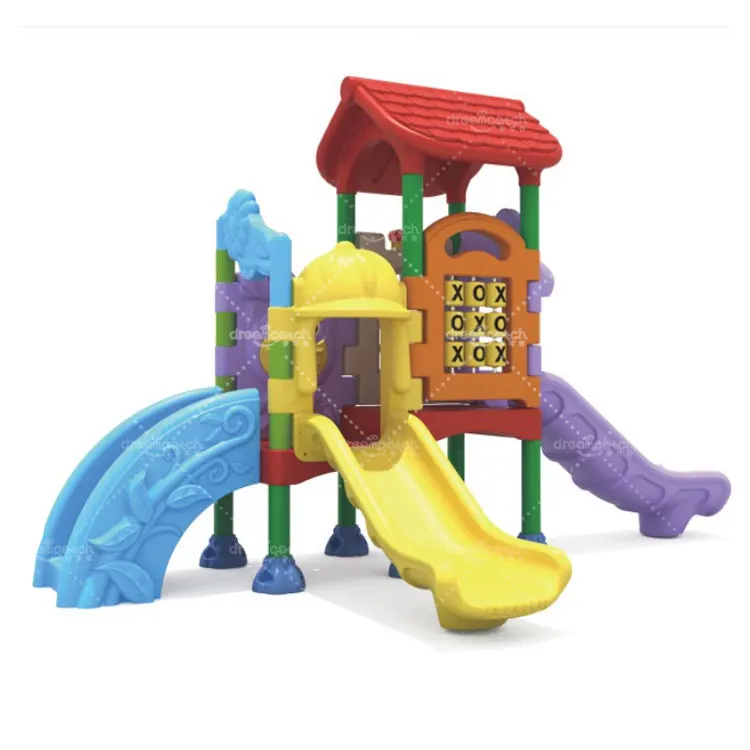Dream Catch toddler small plastic slide set kids equipment outdoor playground for kindergarten