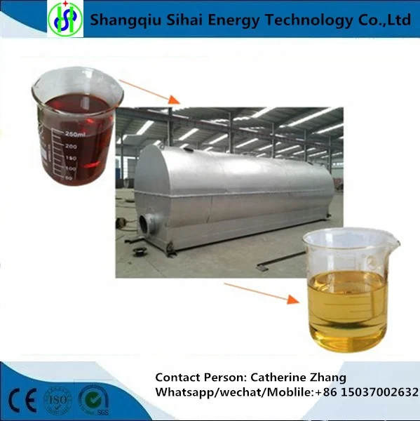Vacuum working form continuous oil refinery plant