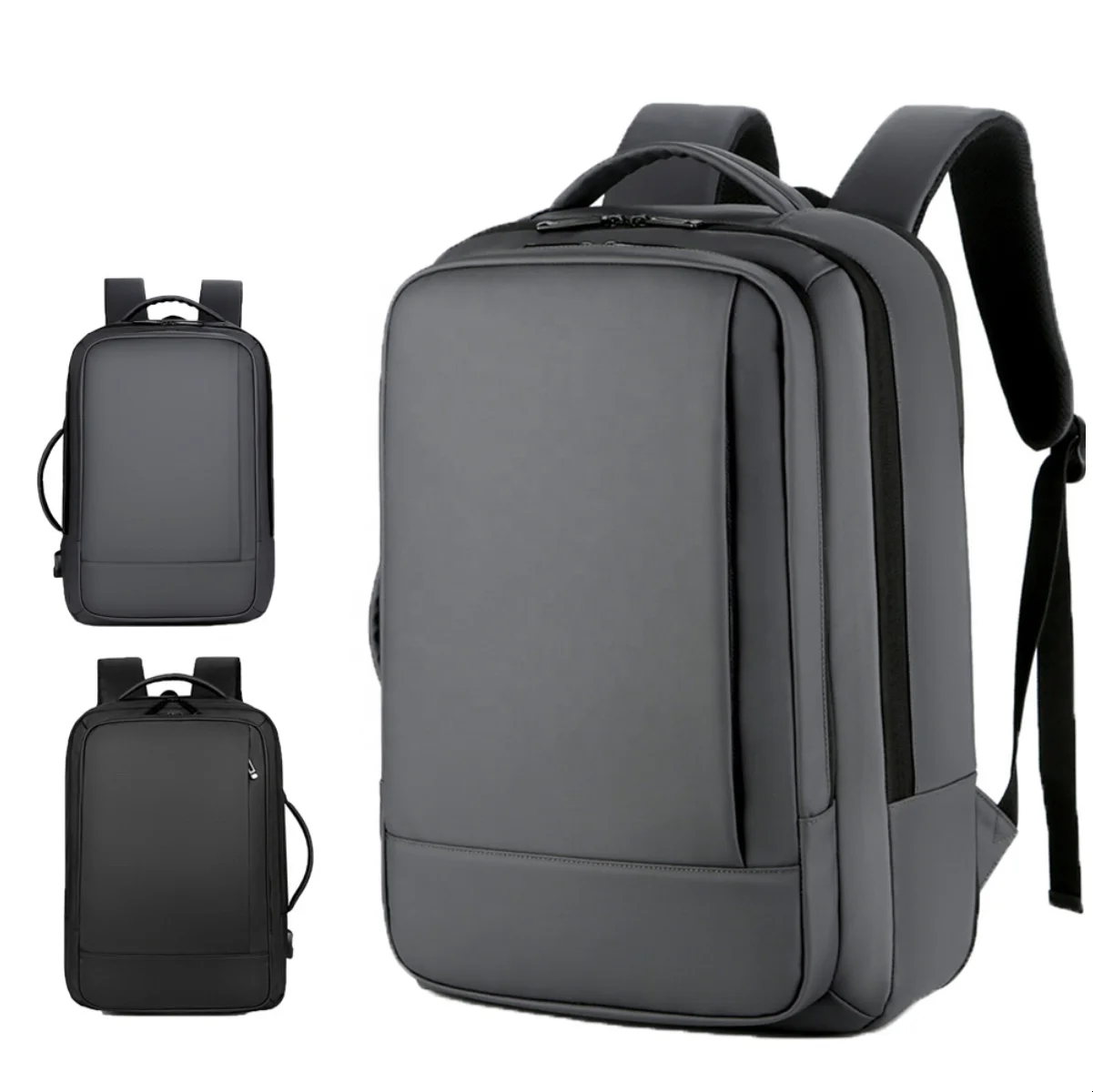 Slim And Expandable Backpack Custom Logo Computer Business Large Capacity For Men Expandable Laptop Backpack With Usb Connector