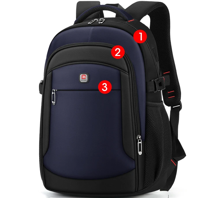 Multifunctional backpack large capacity Men business backpack laptop bag for outdoor high school student school bag