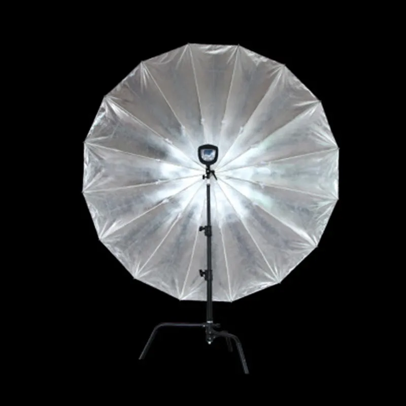 
200cm Black Silver reflective umbrella Portable Octagon Umbrella with Large Diffuser Cover For Studio Photo Flash light 
