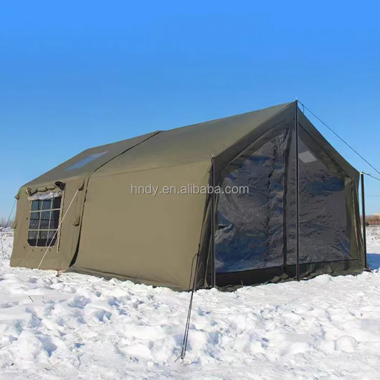 8.0+8.8 Hot Selling Design Green Air Tent Outdoor Camping Family Inflatable Tent