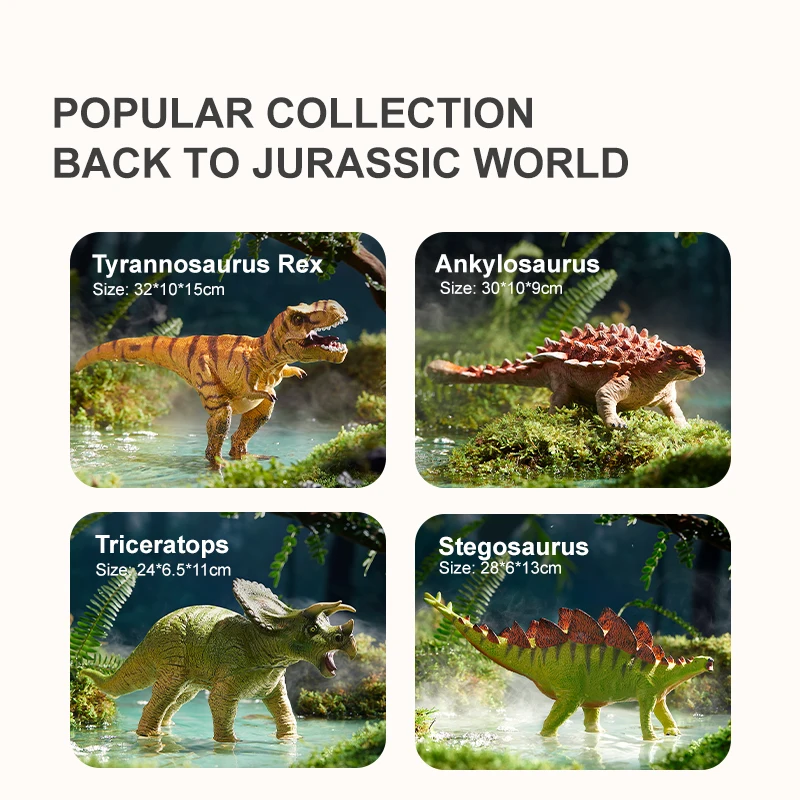 mideer MD6226 Dinosaur Toy Gift Boy Jurassic Dinosaur Model For Kids Tyrannosaurus Rex dinosaur model