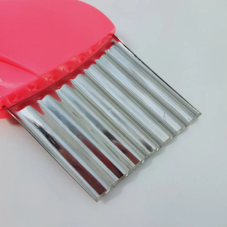 Tuoda06 Hot Selling Stainless Steel Blade Fruit Vegetable Crinkle Cutter Wavy Chopper French Fry Potato Chip Slicer