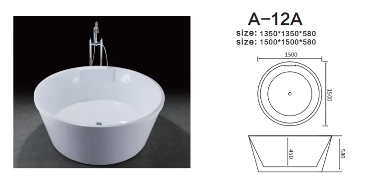 ENTOP Portable Acrylic Bathtubs Whirlpools Clawfoot Soaking Tub Freestanding Bathtub Bath Tab Modern Hotel Snooker & Billiard