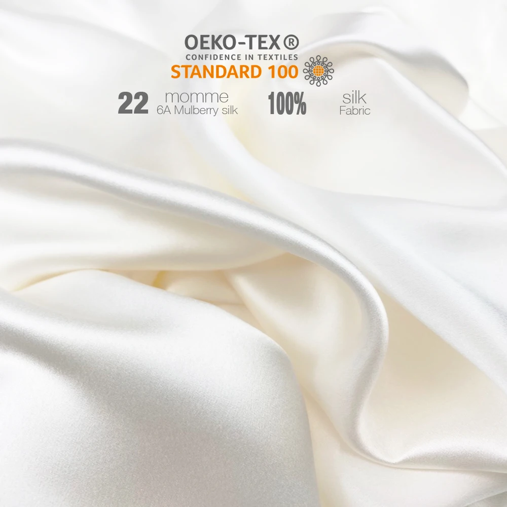Оптовая продажа 16/19/22/25 мм 100% шелковой ткани 6A сорта шелк ткань 100 шелк с OEKO-TEX100 необработанный шелк ткань