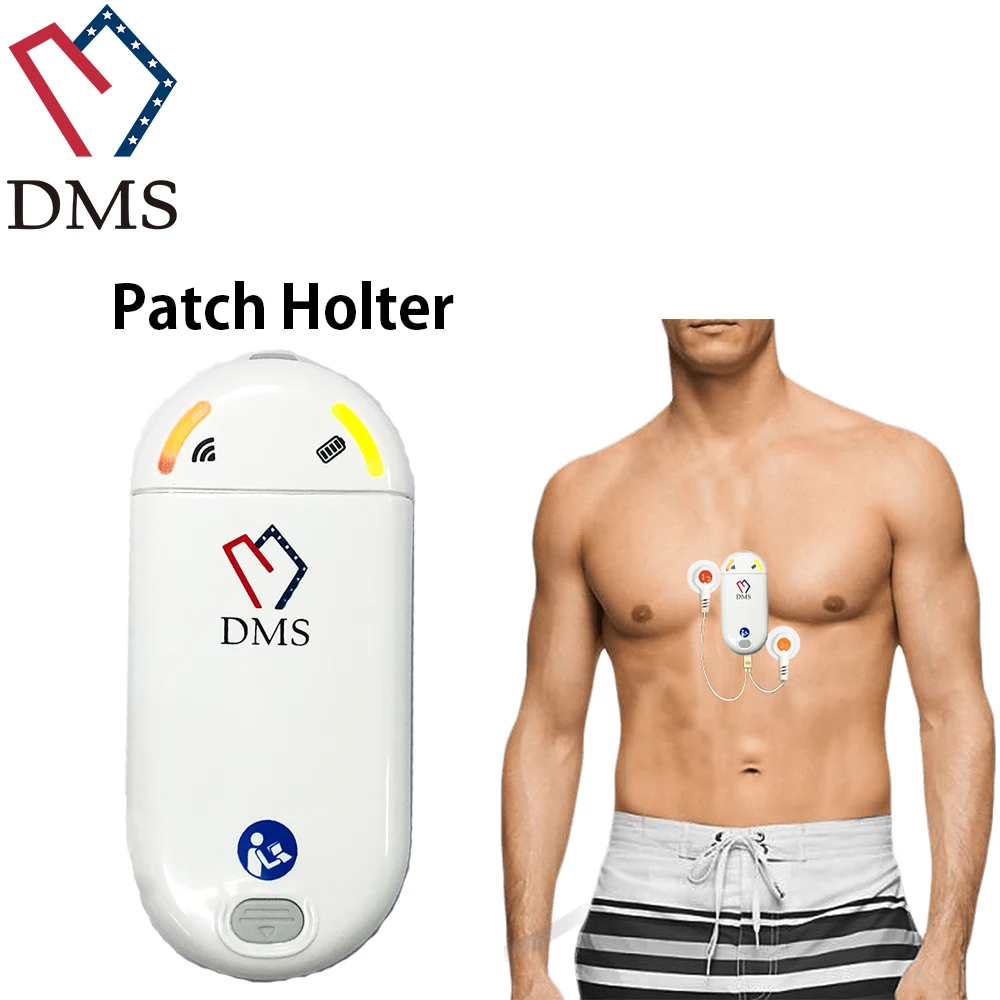 
DMS Latest telemedicine equipment remote Cardiac telemetry ecg monitoring system patch Holter 