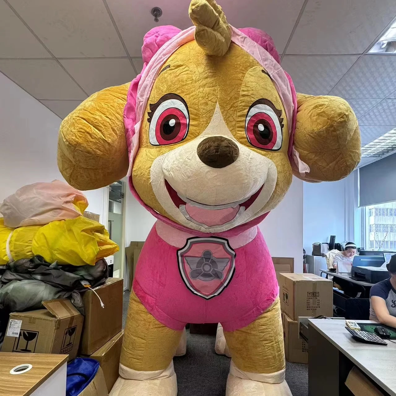 Hot Selling Cartoon Character Inflatable Four Leg Paw Dog Patrol Sky Mascot Costume For Sale