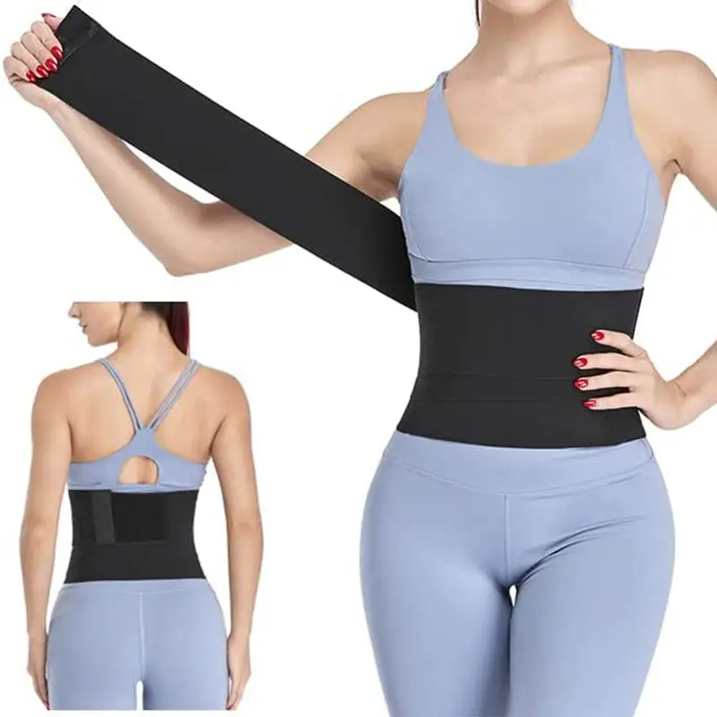 Factory Wholesale Sauna Belt Tummy Stomach Cincher Snap Back Wrap Waist Trainer