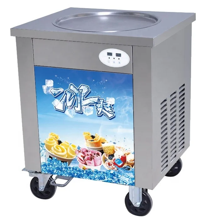 Commercial Use Custom Design Professional Fried Ice Cream Cart Machine For Sale