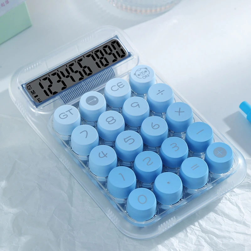 Scientific calculator 10 digits mini cute electronic calculator Advanced gradient colors office fancy stationery items