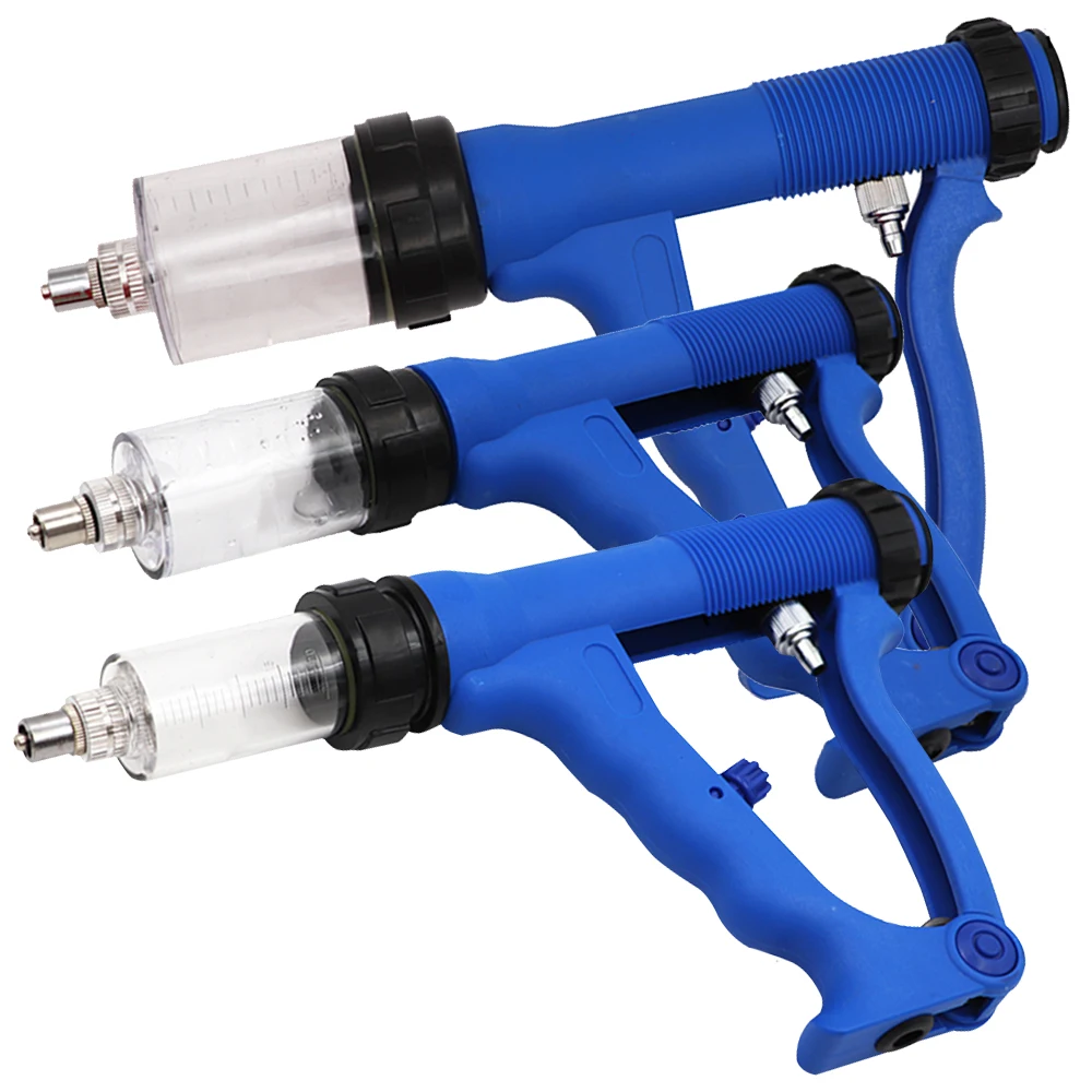Veterinary Adjustable Continuous Tool Vaccine Syringe Continuous Drench Gun for Cattle Sheep Goats on Animal Livestock Husbandry