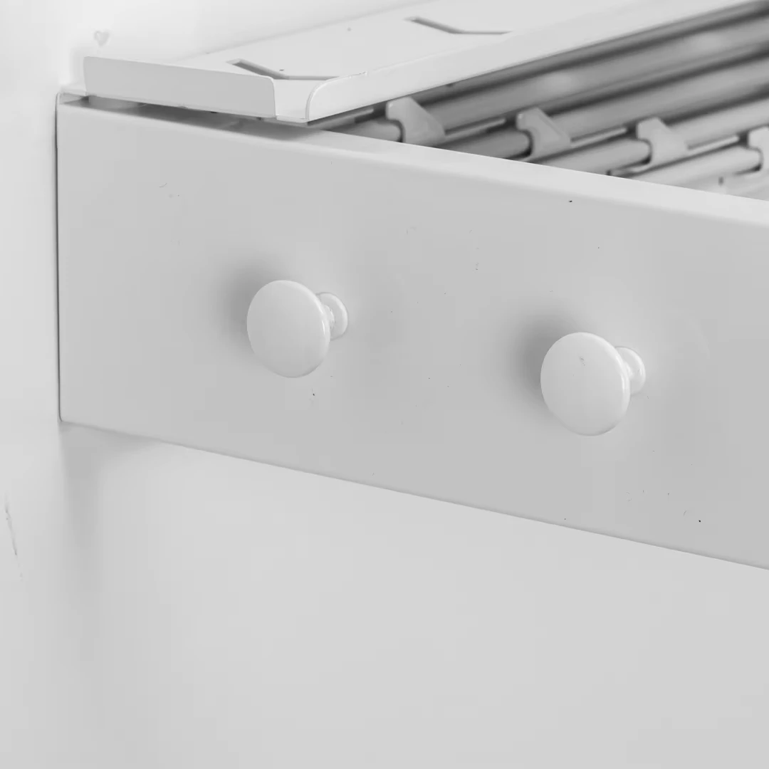 60 cm model for space saving | Wall Mounted dual purpose Clothes Hanger with Round Hooks Folding Type