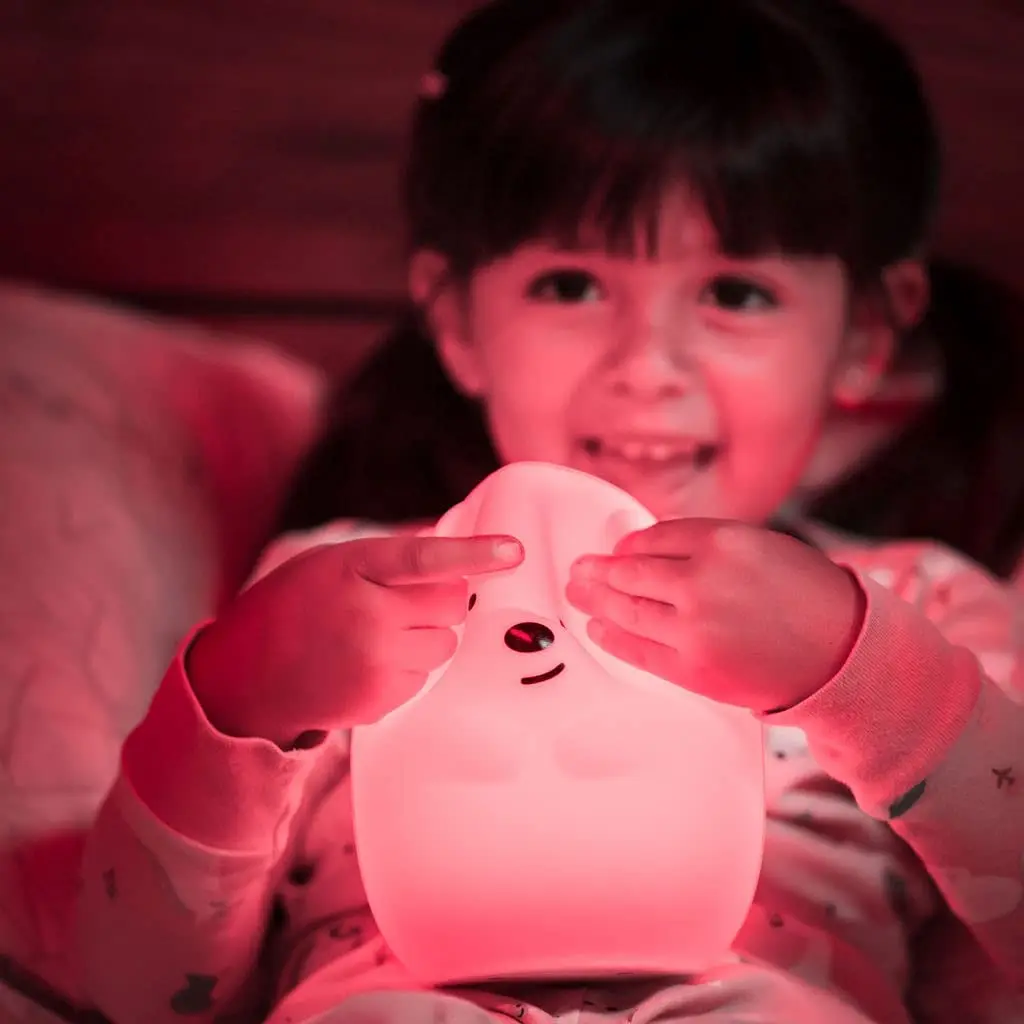 LED Nursery Night Lights for Kids USB Rechargeable Cute Animal Silicone Lamps with Touch Sensor or Remote Control