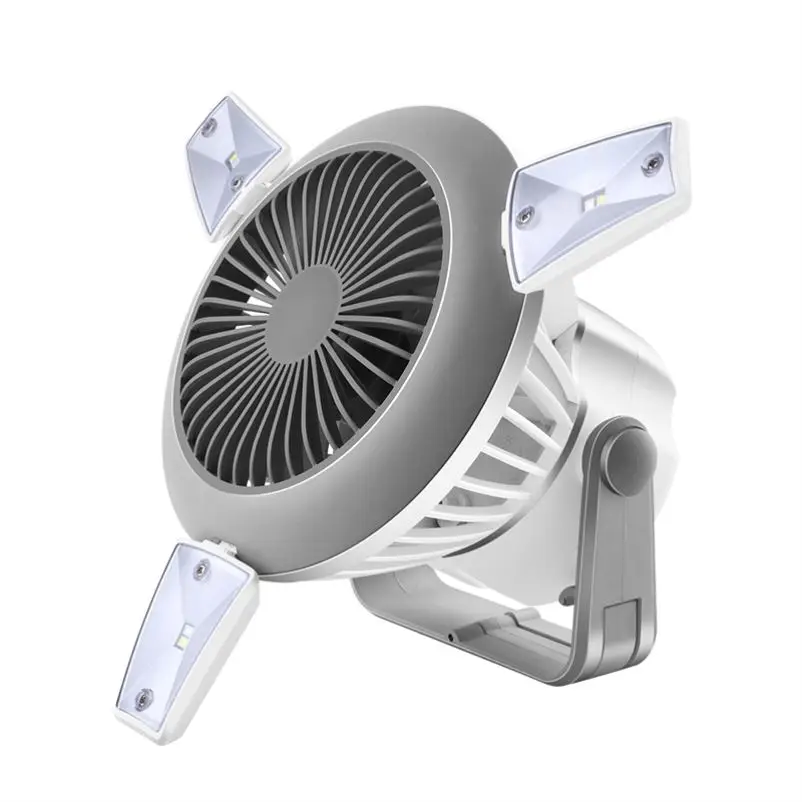 Small fan mini rechargearble desk fans outdoor  hanging portable  usb ventilador solar air cooling led camping fan for tent