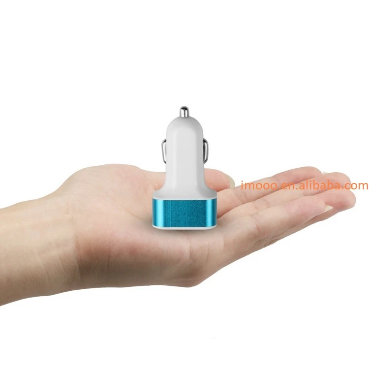 Factory Price 3 Port USB DC Car Charger USB Power Adapter for Cellphone tablet PC Universal Vehicle 12V-24V Charger