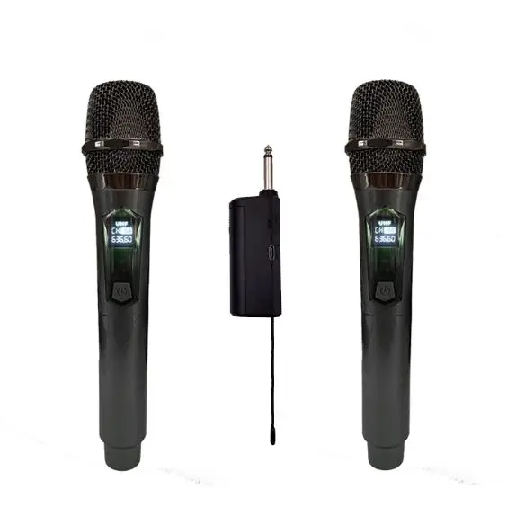 V-band fixed frequency handheld microphone wireless microphone receiver home outdoor audio live singing