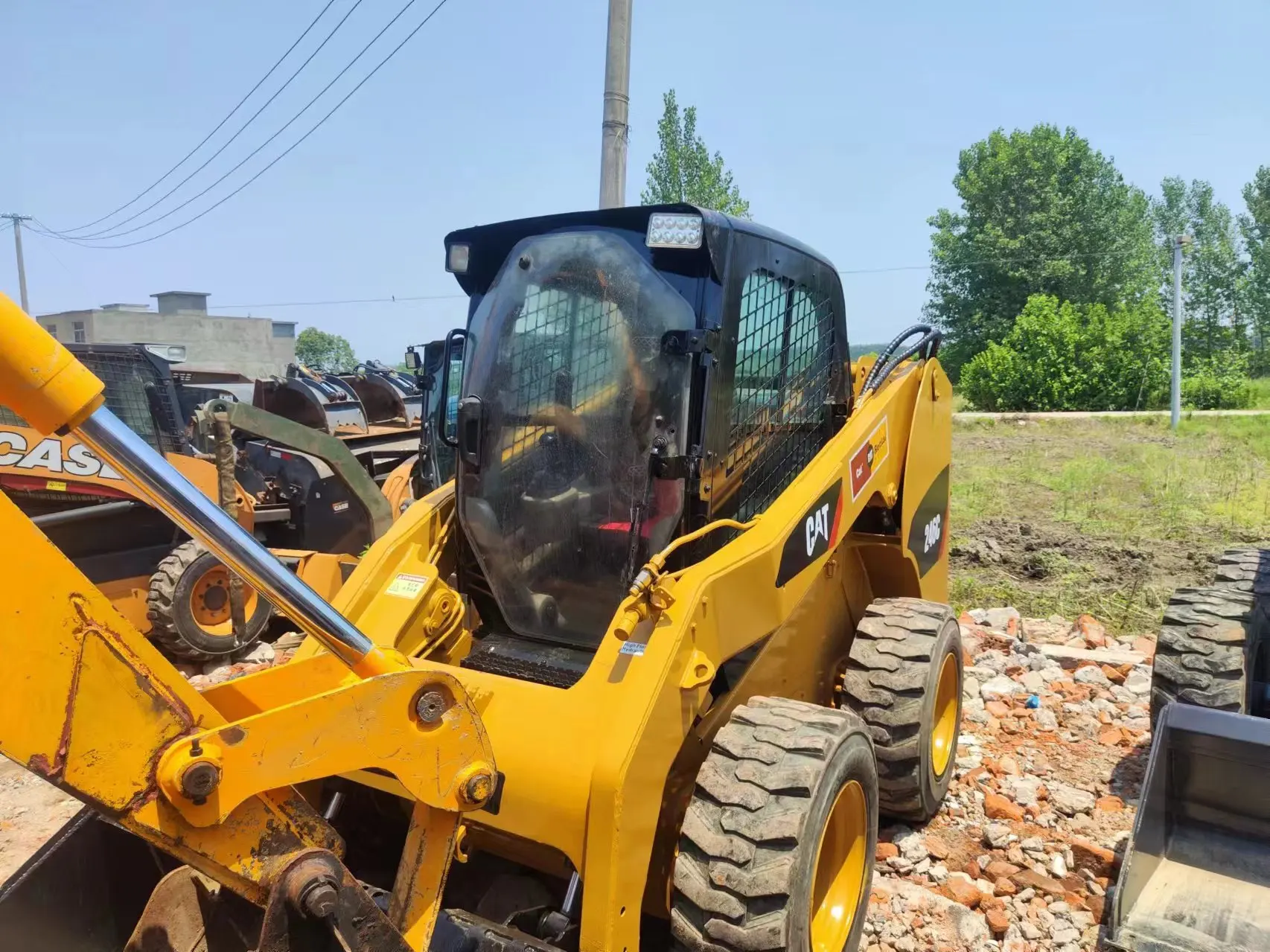 Hot selling Used Japan Imported Caterpillar  CAT246C  Mini Skid Steer Loader Second Hand Original Engine Cat small loader
