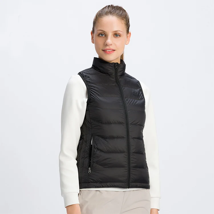 
The latest design filled with white duck down winter fashion ladies vest vest 