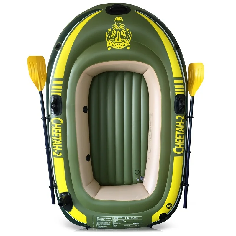 
Fishing Boat Customized Plastic PVC 2/3/4 Persons Fishing Inflatable Rowing Boat With Oars 